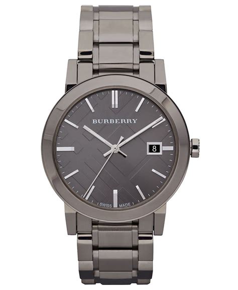 Burberry Watch, Men's Swiss Gunmetal Ion Plated 